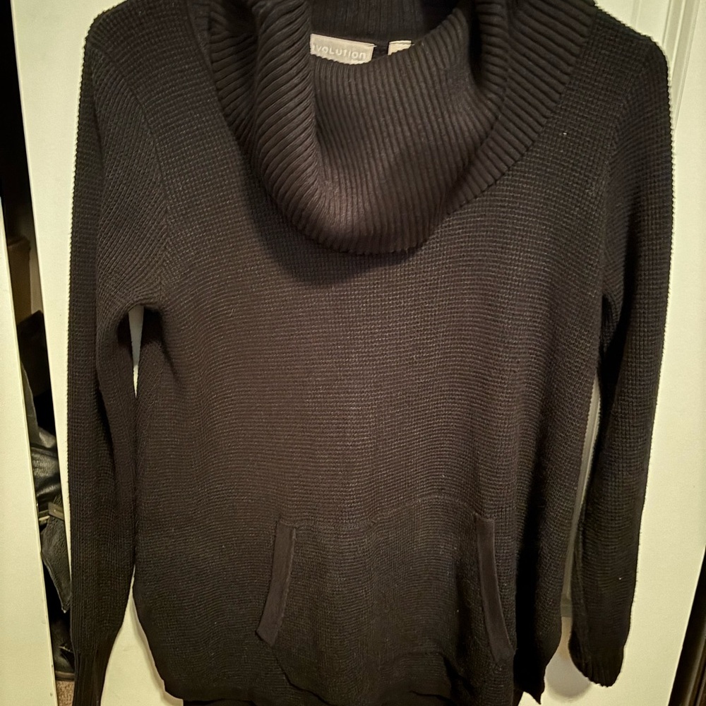 Revolution Black Cowl Neck Sweater